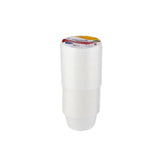 Plastic White Bowl 400ml With Lid 25 Pieces - hotpackwebstore.com - White Bowls